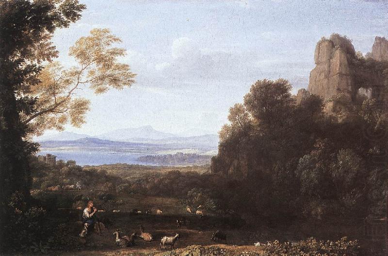 Landscape with Apollo and Mercury, Claude Lorrain
